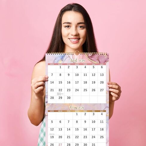 تقويم حائط 2024-2025 - تقويم 3 أشهر عرض 2024-2025 (مطوي في شهر)، أبريل 2024 - يوليو 2025، 11 بوصة × 26 بوصة، 2024-2025 تقويم عمودي in Kuwait