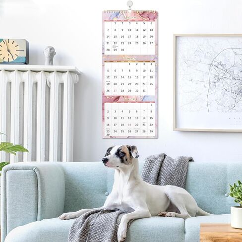 تقويم حائط 2024-2025 - تقويم 3 أشهر عرض 2024-2025 (مطوي في شهر)، أبريل 2024 - يوليو 2025، 11 بوصة × 26 بوصة، 2024-2025 تقويم عمودي in Kuwait