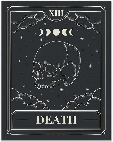 8x10 Death Tarot Card Poster/Witch Wall Decor/Tarot Wall Decor/Major Arcana Poster/Spiritual Poster/Occult Print/Skull Poster/Living Room Decor/Bedroom Decor/Home Wall Decor in Kuwait