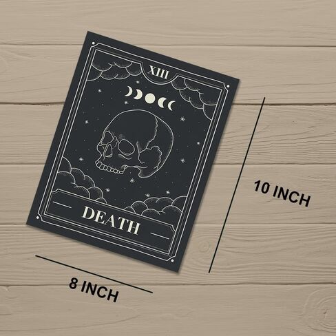 8x10 Death Tarot Card Poster/Witch Wall Decor/Tarot Wall Decor/Major Arcana Poster/Spiritual Poster/Occult Print/Skull Poster/Living Room Decor/Bedroom Decor/Home Wall Decor in Kuwait