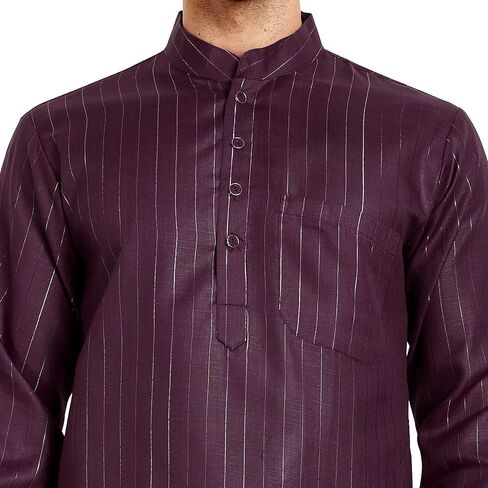 SKAVIJ Men's Tunic Cotton Casual Kurta Pajama Indian Traditional Ethnic Wear Dress Set in Saudi Arabia