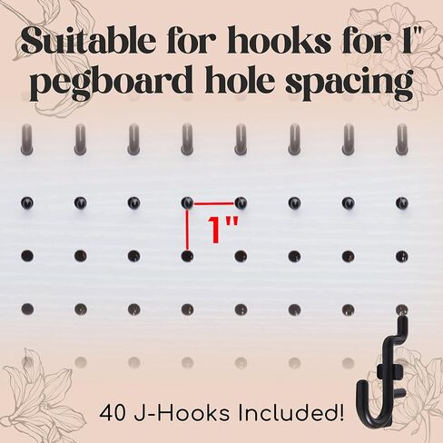 Folding Peg Board Display Stand For Vendors Included 40 Hooks - Jewelry Display For Craft Show - Tabletop Pegboard Earring Display For Vendor Events - Necklace Display Rack For Selling (Black) in Kuwait