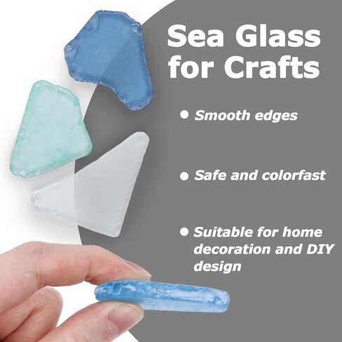 BigOtters زجاج البحر للحرف اليدوية، 11oz ديكور زجاج البحر المتجمد قطع الزجاج البحري لحشو المزهرية DIY Art Craft ديكور حوض السمك المنزلي in Kuwait