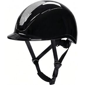 خوذة الفروسية من فيليبي، خوذة ركوب الخيل للنساء، مقاس قابل للتعديل M 20.5-22.8 بوصة، أسود فضي، لونين in Kuwait