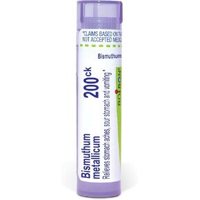 Boiron Bismuthum Metallicum 200CK الطب المثلي لآلام المعدة والمعدة الحامضة والقيء - 80 حبة in Kuwait