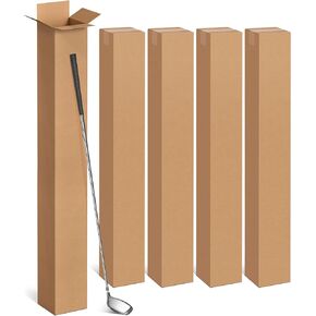 Magicheap 5 عبوات من صناديق شحن نادي الجولف، صندوق نادي الجولف من الورق المقوى المموج بطول 48x4x4 بوصة للشحن وتغليف البريد المتحرك in Kuwait