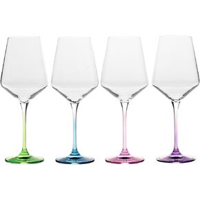 مجموعة كؤوس النبيذ الأبيض الكبيرة من كروسنو مكونة من 6 قطع، 13.2 أونصة، مجموعة Avant-Garde، زجاج كريستالي، كؤوس نبيذ طويلة الجذعية للنبيذ والكوكتيلات، مجموعة زجاجية لجميع المناسبات، آمنة للاستخدام في غسالة الأطباق، صنع في أوروبا in Kuwait