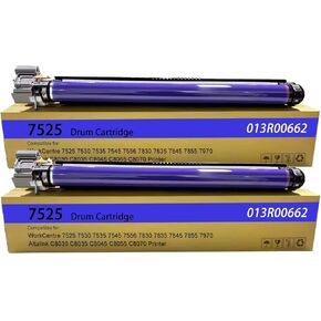 7525 وحدة طبل 013R00662 خرطوشة طبل متوافقة مع طابعة Xerox WorkCentre 7525 7530 7535 7545 7556 7830 7835 7845 7855 7970، طابعة Altalink C8030 C8035 C8045 C8055 C8070 (عبوة من قطعتين) in Kuwait