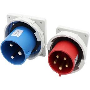1 Pcs European Standard Waterproof Concealed Plug IP67 Industrial Power Connector Controller(SP-831 3P 32A) in Saudi Arabia