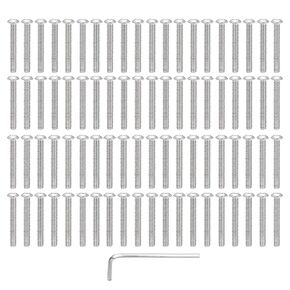 M METERXITY 10 Pack 1/4 20 x 1/2" Button Head Socket Cap Bolts Screws, 304 Stainless Steel 18-8 Bolts with Hex Spanner Socket Head Screws for DIY, Furniture, Water Pump, Light Fixture,Silver in Kuwait