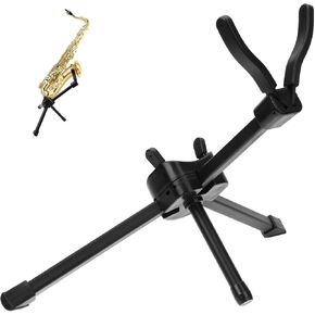 حامل ساكسفون تينور قابل للطي من Homoyoyo مع قاعدة مضادة للانزلاق وحقيبة تخزين جلدية، رف ساكسفون عملي للعرض المنزلي ودعم الأدوات in Kuwait