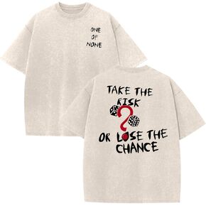 تي شيرت رجالي من KUYIGO برسومات مغسولة عتيقة مقاس كبير للجنسين من القطن برقبة دائرية وأكمام قصيرة ملابس الشارع in Kuwait