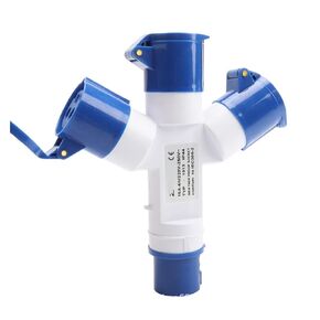 مقبس صناعي ثلاثي النقاط 3X16A مقبس طيران ثلاثي الاتجاه مقاوم للماء IP44 1013-3 in Kuwait