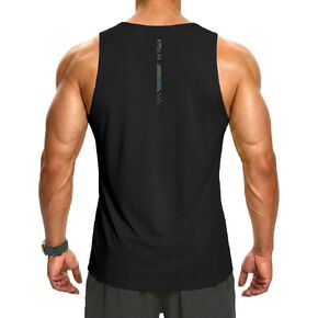 قمصان KPSUN الرجالية بدون أكمام سريعة الجفاف لرياضة اللياقة البدنية واللياقة البدنية والعضلات للشاطئ والجري والتمارين الكاجوال in Kuwait