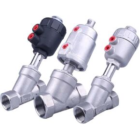 1PCS Series high Temperature Corrosion Resistant steam Pneumatic Valve Y-Type Internal Thread Angle seat Valve.(1-1/2",CLAMP) in Kuwait