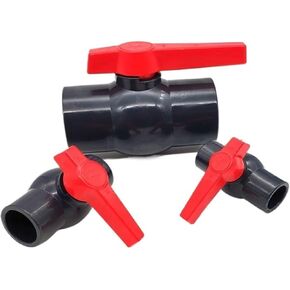 1 Piece PVC Ball Valve UPVC Side Handle Simple Ball Valve Hose Connection Ball Valve Drain Connector Switch(25mm) in Kuwait