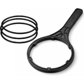حلقات دائرية بديلة 151122 متوافقة مع مرشحات المياه Pentair Pentek Big Blue مقاس OEM ORing Buna-N (3 عبوات) مع مفتاح ربط 10 بوصة in Kuwait