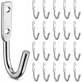 Hicarer 20 حزمة 3-1/2 بوصة قماش القنب وحبل خطاف J مطلي بالزنك للتعليق in Kuwait