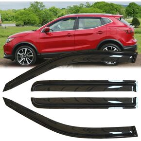 4 قطع من عاكسات الرياح الأصلية للنافذة الجانبية المقاومة للكسر لسيارة Nissan X-Trail 2007-2013 Euro، واقيات المطر، واقيات النوافذ ذات المظهر الجميل للسيارات، عاكس فتحة التهوية NI35 in Kuwait