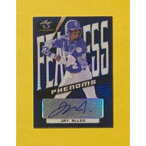 2021 Leaf Valiant Jay Allen Fearless Phenoms Auto /75#fp-ja1 s - بطاقات البيسبول الموقعة من MLB in Kuwait
