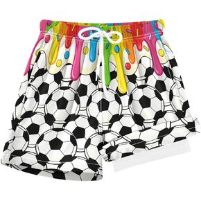 Vigtro Boys Swim Swits مع ضغط بويز بويز بويز شورت سريع الجاف ، سراويل للسباحة الصيفية بدلة السباحة للأطفال من 4 إلى 13 عامًا in Kuwait