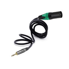 مقبس أحادي 3.5 مم 3 دبابيس ذكر إلى XLR ذكر كابل توصيل ميكروفون متوازن للإشارة الصوتية ربع بوصة إلى سلك XLR قطعة واحدة (أحمر أصفر، 1.5 متر) in Kuwait