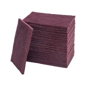 وسادات اليد الاحترافية للأغراض العامة من HYDRO MASTER، وسادات صنفرة كستنائية، وسادات تنظيف كاشطة شديدة التحمل، عبوة من 20 قطعة in Kuwait