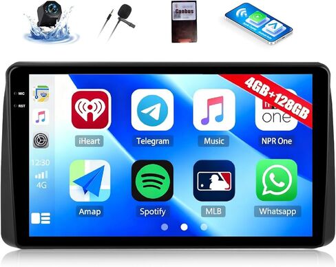 2+64GB Android Car Stereo Radio for Dodge Grand Caravan Chrysler Town and Country with Wireless Apple Carplay Android Auto 9" Touch Screen Bluetooth Car Radio with GPS Navigation HiFi Backup Camera in Saudi Arabia