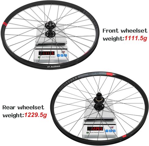 مجموعة عجلات الدراجة الجبلية مقاس 27.5 بوصة/29 بوصة، حافة من سبائك الألومنيوم خفيفة الوزن 32 ساعة، عجلات أمامية 15 * 110 مم خلفية 12 * 148 مم، مجموعة عجلات MTB بفرامل قرصية 8/9/10/11 in Kuwait