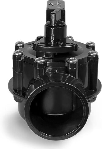 Fibropool Swimming Pool Inline Diverter Valve - 1 1/2 بوصة - 2 طريقة Posi-Seal وصمام استبدال غير تشحيم لحمامات السباحة والمنتجعات الصحية، صمام انزلاقي مغلق، ختم PTFE، جسم CPVC، سخانات، أنظمة الكلور والملح in Kuwait