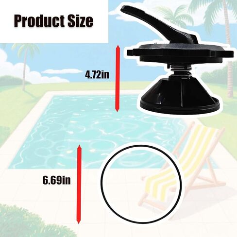 SPX0715BA3 مقبض أسود ومجموعة غطاء المفتاح 2 بوصة استبدال صمام متعدد المنافذ وفلتر in Kuwait