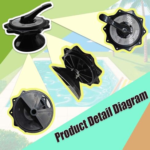 SPX0715BA3 مقبض أسود ومجموعة غطاء المفتاح 2 بوصة استبدال صمام متعدد المنافذ وفلتر in Kuwait