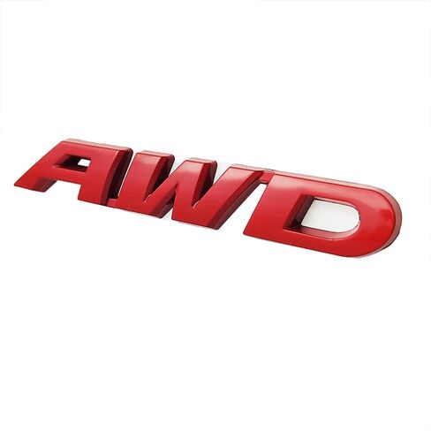 ملصق AWD أسود جديد بشعار AWD سميك عالمي لجميع المركبات وجميع الأماكن المسطحة مصنوع من المعدن مقاس كبير in Kuwait