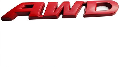 ملصق AWD أسود جديد بشعار AWD سميك عالمي لجميع المركبات وجميع الأماكن المسطحة مصنوع من المعدن مقاس كبير in Kuwait