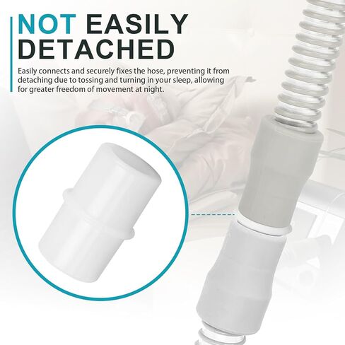 CPAP Hose Connector, 15mm ID x 22mm OD CPAP Hose Coupler for Connecting Standard 22mm Tubing, CPAP Hose Fittings (2 Pack) in Saudi Arabia