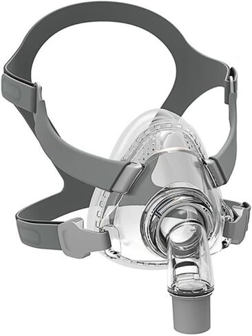 قناع CPAP، مجموعة بديلة لقناع CPAP من السيليكون لكامل الوجه، قناع CPAP للأنف من سلسلة الراحة، طقم تجميع كامل الغطاء مع غطاء الرأس، الكوع والوسادة، مقاس M in Kuwait
