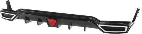 FREEMOTOR802 Rear Diffuser W/Side Aprons & LED Brake Light, Fits 2022-2024 Honda Civic Sport LX EX-L Hatchback, Matte Black PP 3PCS Rear Bumper Molding Lower Lip Splitter Spoiler Canards Guard in Saudi Arabia