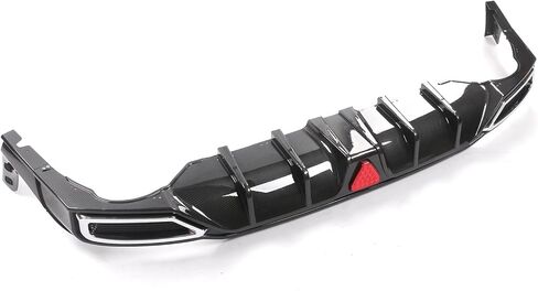 FREEMOTOR802 Rear Diffuser W/Side Aprons & LED Brake Light, Fits 2022-2024 Honda Civic Sport LX EX-L Hatchback, Matte Black PP 3PCS Rear Bumper Molding Lower Lip Splitter Spoiler Canards Guard in Saudi Arabia