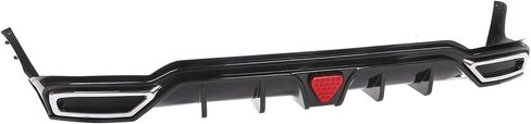FREEMOTOR802 Rear Diffuser W/Side Aprons & LED Brake Light, Fits 2022-2024 Honda Civic Sport LX EX-L Hatchback, Matte Black PP 3PCS Rear Bumper Molding Lower Lip Splitter Spoiler Canards Guard in Saudi Arabia