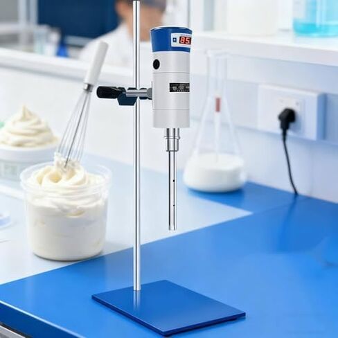 High-Shear Homogenizer Mixer 300-23000r/min, Digital Display Emulsifier for Lab Use, Ideal for Cosmetics, Food, and Paints - JRJ300~SH in Saudi Arabia