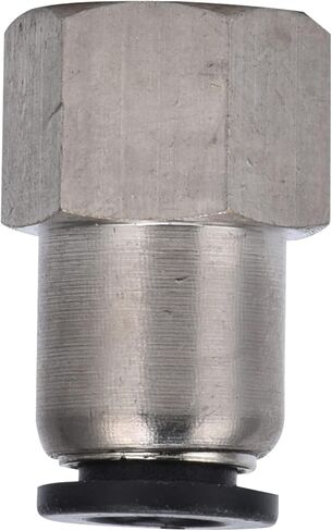 Female Straight Pneumatic Connector, Brass Quick Fitting Air Line Connector, Plated, Multiple Sizes - Durable Brass Material, Anti - Leak Thread Seal, Ideal for Automation (10-01) in Kuwait