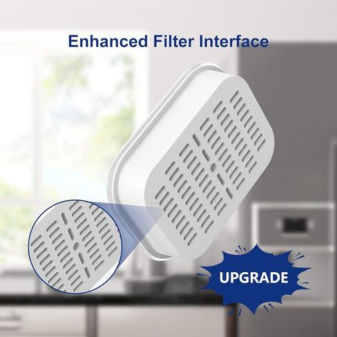 فلتر بديل لـ Nakii® NFP-100، 3 عبوات - يقلل من حمض بيرفلورو الأوكتانويك/PFOS، الكلور، يدوم 3 أشهر أو 150 جالون، تنقية مياه ممتازة، متوافق مع أباريق Nakii® in Kuwait