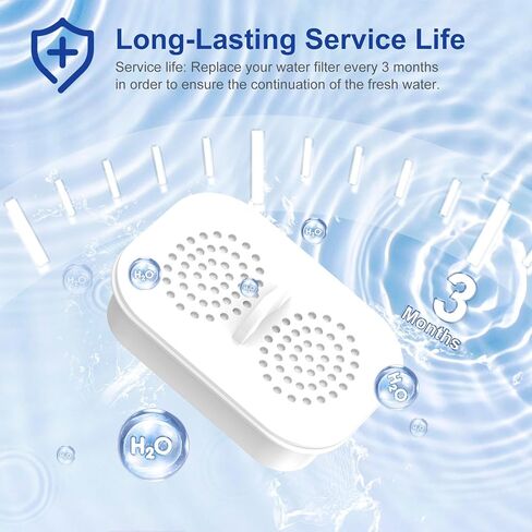 فلتر بديل لـ Nakii® NFP-100، 3 عبوات - يقلل من حمض بيرفلورو الأوكتانويك/PFOS، الكلور، يدوم 3 أشهر أو 150 جالون، تنقية مياه ممتازة، متوافق مع أباريق Nakii® in Kuwait
