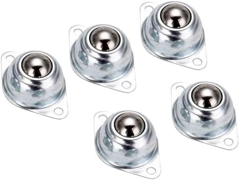Carbon Steel Swivel Ball Caster Wheel Car Robot Universal Round Wheel for Machinery Trolleys Furniture Hardware(5pcs) in Saudi Arabia
