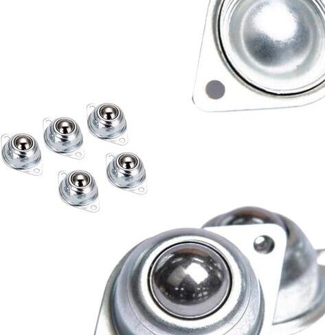 Carbon Steel Swivel Ball Caster Wheel Car Robot Universal Round Wheel for Machinery Trolleys Furniture Hardware(5pcs) in Saudi Arabia