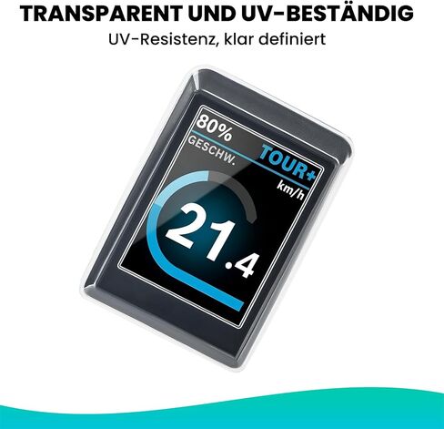 Besudo Protective Case Suitable for Bosch Kiox 300 Display - Transparent Screen Protector for Kiox 300 Against Water, Dust and Scratches - Protective Cover Bicycle Computer Case - E-Bike Accessories in Kuwait