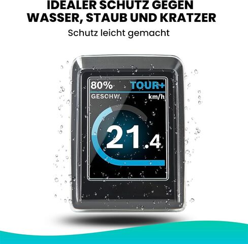 Besudo Protective Case Suitable for Bosch Kiox 300 Display - Transparent Screen Protector for Kiox 300 Against Water, Dust and Scratches - Protective Cover Bicycle Computer Case - E-Bike Accessories in Kuwait