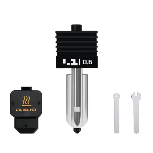 3 عبوات 0.2 مم/0.4 مم/0.6 مم H2D Hotend مع غطاء سيليكون P2S، مجموعة أدوات بثق فوهة سريعة التبديل من الفولاذ الصلب لطابعة Bambu Lab X2D/P2S/H2D/H2S ثلاثية الأبعاد in Kuwait