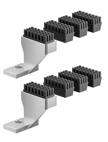 P1/X1 Nozzle Wiper for Bambu-Lab P1S/P1P/X1C/X1E 3D Printers, Silicone Brush Replacement with Aluminum Mount - Plug & Play, Efficient Filament Cleaning Tool（2 Packs） in Kuwait