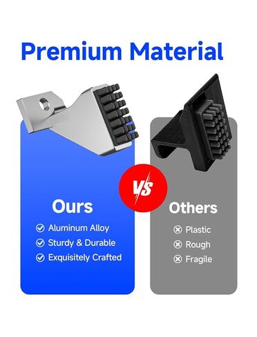 P1/X1 Nozzle Wiper for Bambu-Lab P1S/P1P/X1C/X1E 3D Printers, Silicone Brush Replacement with Aluminum Mount - Plug & Play, Efficient Filament Cleaning Tool（2 Packs） in Saudi Arabia
